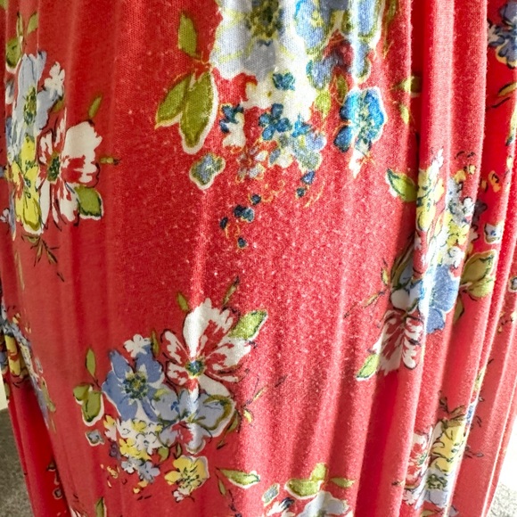 Matilda Jane At Ease Orange Floral Jersey Knit Maxi Dress Womens Size Small - Picture 5 of 12